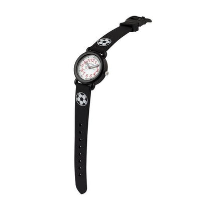 Cactus Timekeeper - Kids Watch - Black / Soccer ball