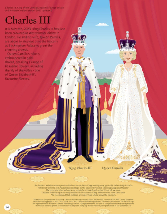 Usborne - Sticker Kings & Queens