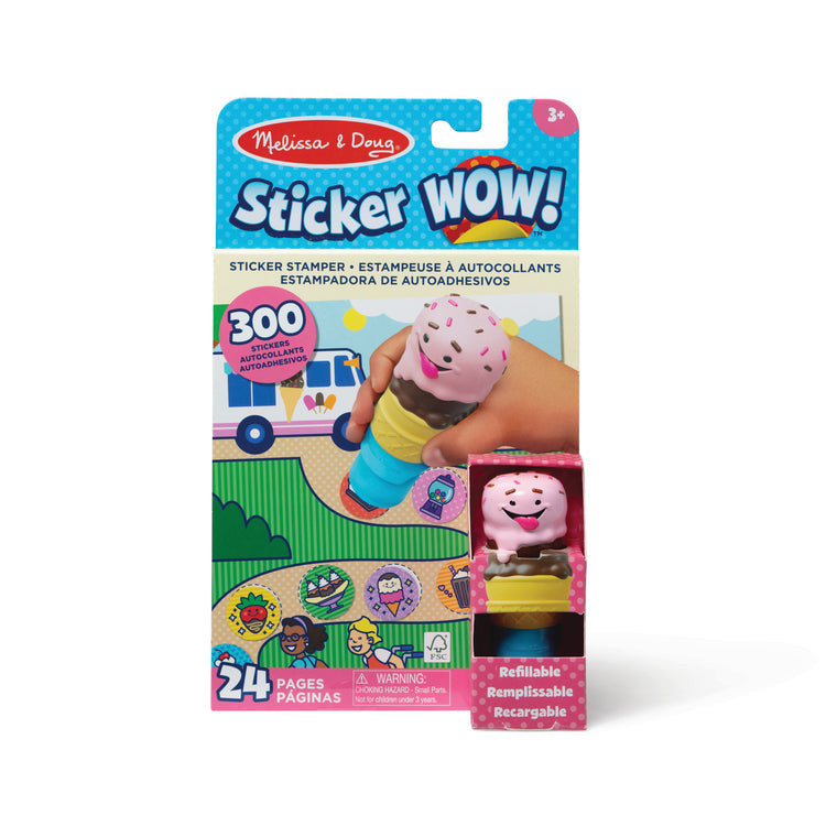 Melissa & Doug - Sticker WOW! Activity Pad Set - Ice Cream