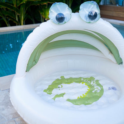 Sunnylife - Kids Inflatable Pool - Cookie the Croc Khaki