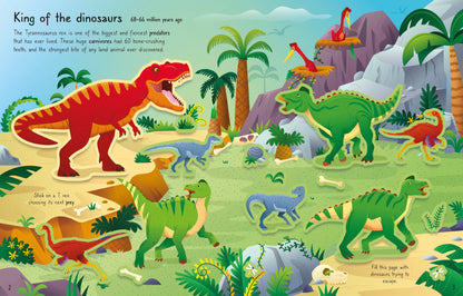 Usborne - First Sticker Book - T. Rex and Other Enormous Dinosaurs
