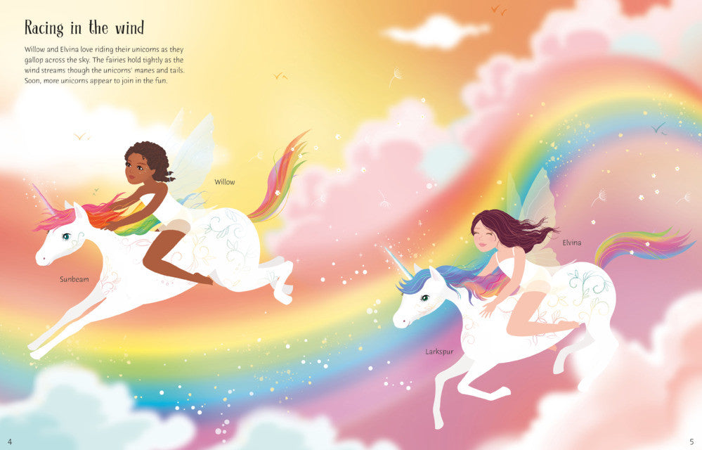 Usborne Sticker Dolly Dressing - Rainbow Unicorns