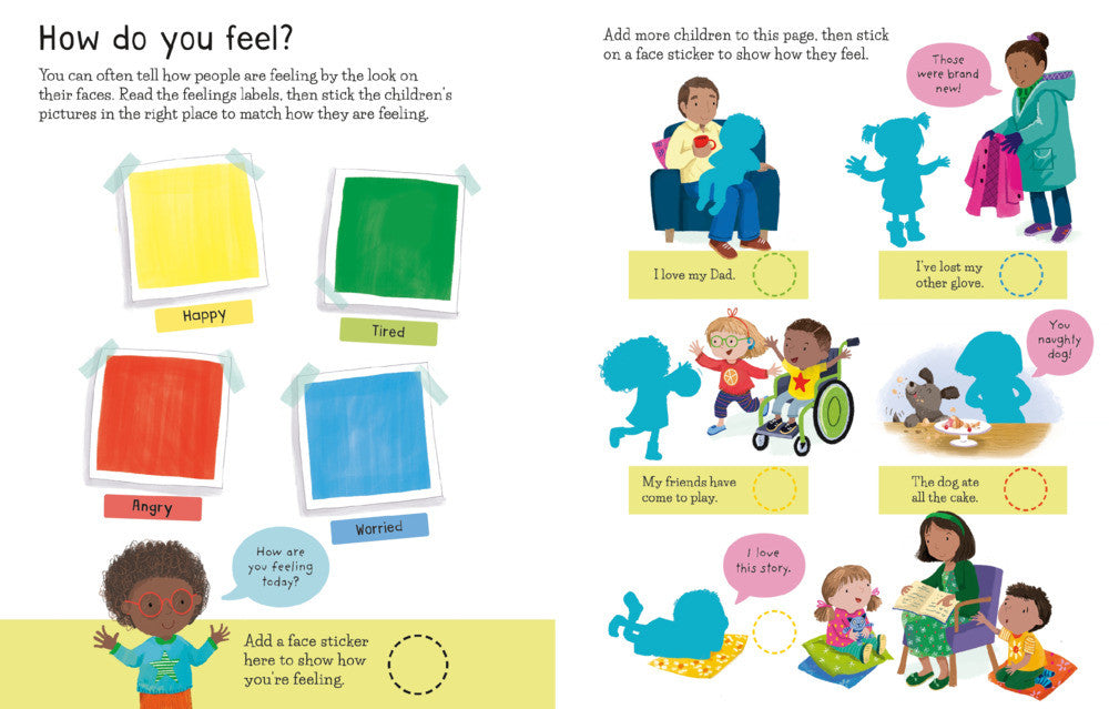 Usborne - First Sticker Book - Feelings
