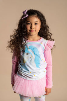 Blue Unicorn Long Sleeve T-Shirt - Teen