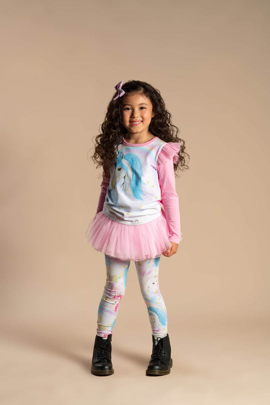 Blue Unicorn Long Sleeve T-Shirt - Teen