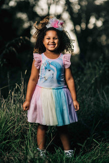 Blue Unicorn Singlet Circus Dress