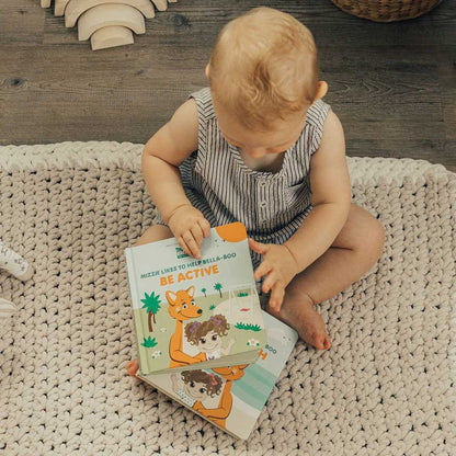 Mizzie the Kangaroo - 'Be Active' Interactive Touch and Feel Mizzie Baby Board Book