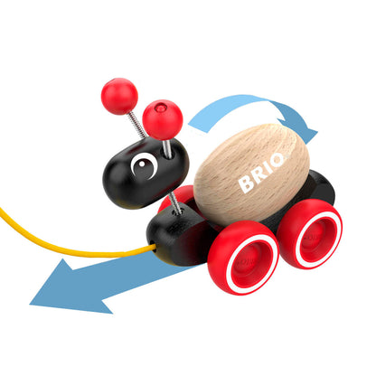 BRIO Toddler - Pull Along Ant with Rolling Egg