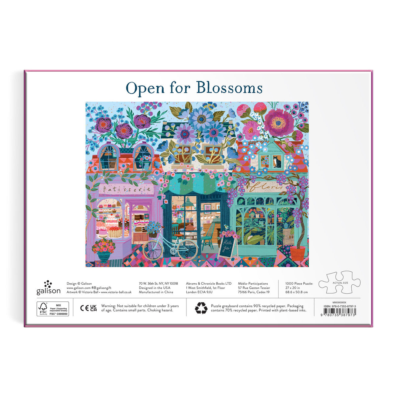 Galison 1000pc - Victoria Ball Open For Blossoms Puzzle