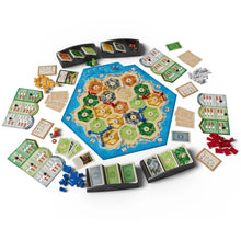 Catan Cities and Knights 6th Edition expansion set up during gameplay