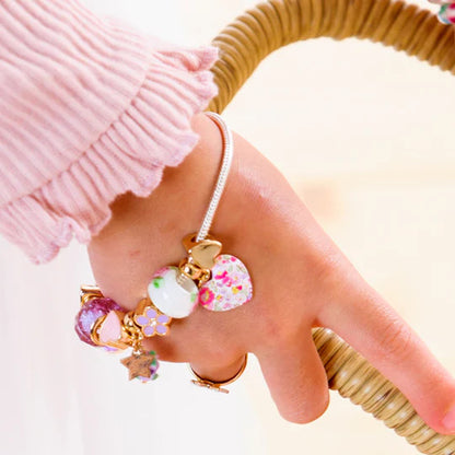 Petite Fleur Violette Charm Bracelet