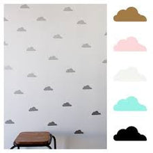100 Percent Heart Wall Stickers Large - Clouds White