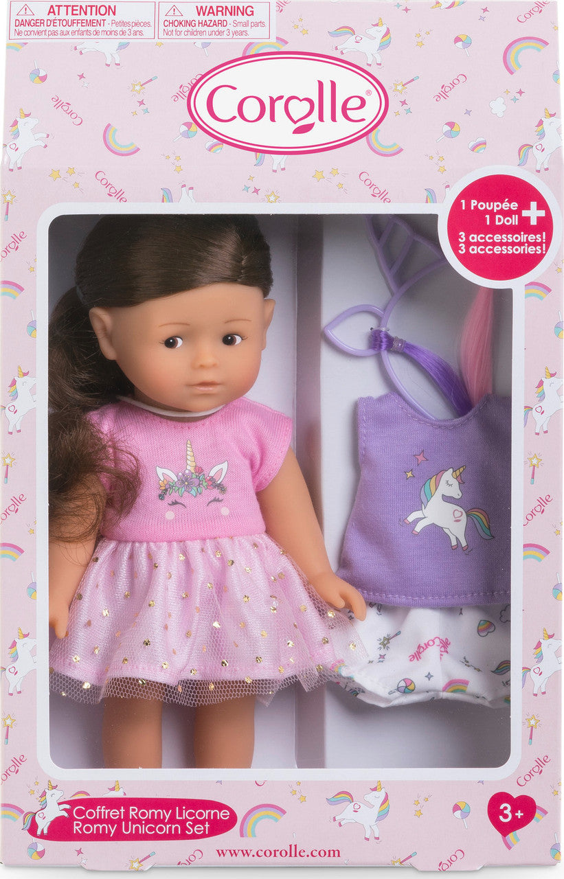 Corolle Mini Corolline Doll - Romy Unicorn Set