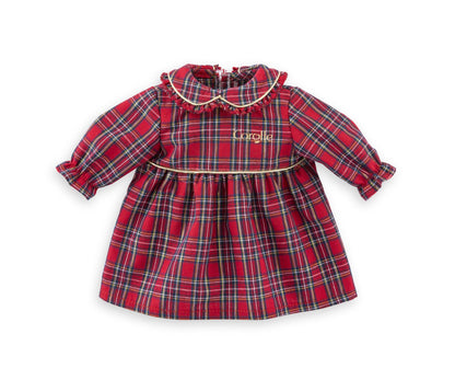 Corolle en Fêtes tartan dress for 30cm Mon Premier Corolle baby dolls
