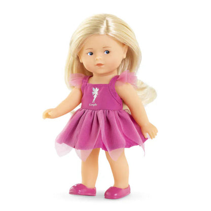 Rosy's long rooted hair brushed out, ready for styling play with the 20cm Mini Corolline doll