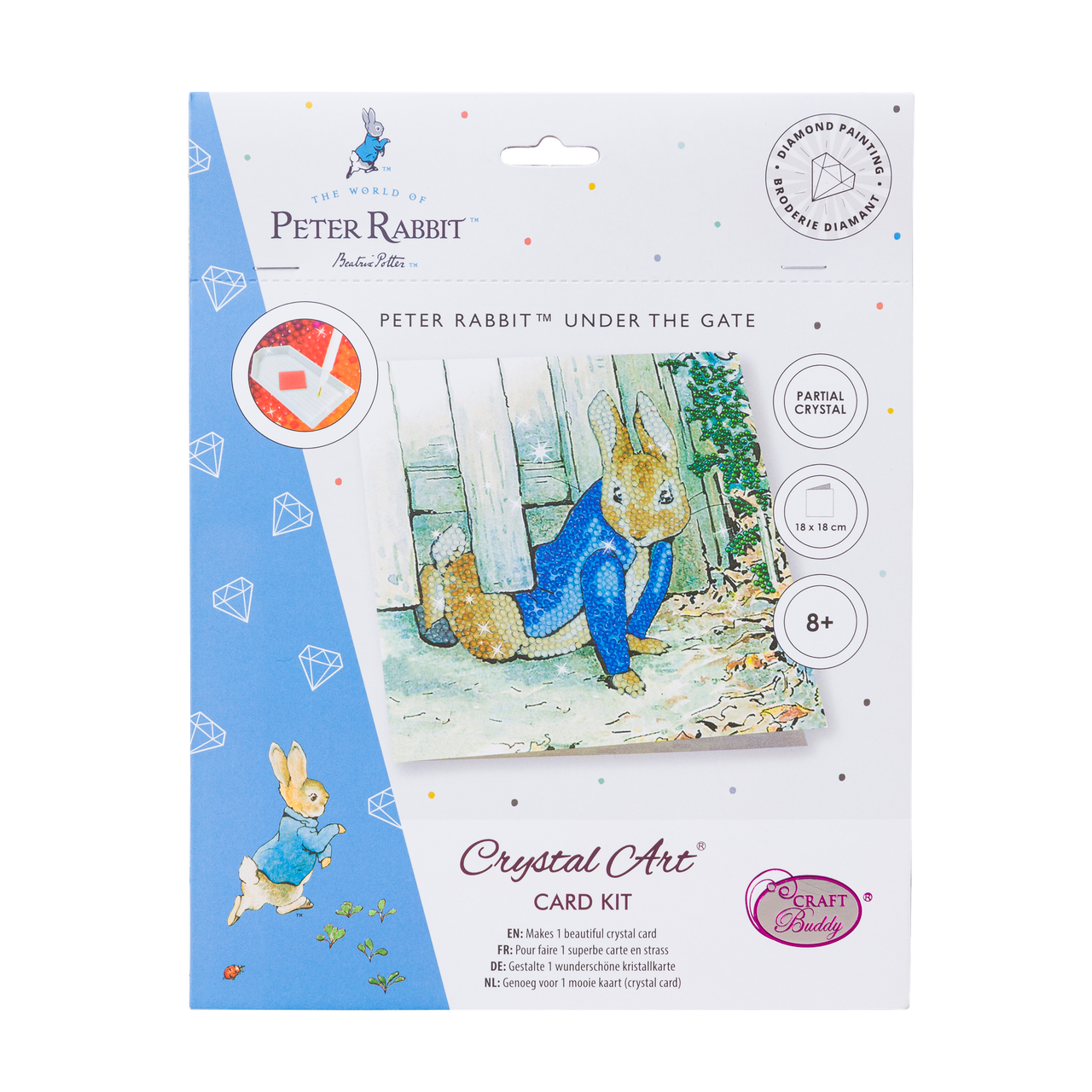 Crystal Art - Peter Under the Fence Card Kit