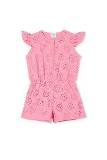 Pink Broderie Playsuit