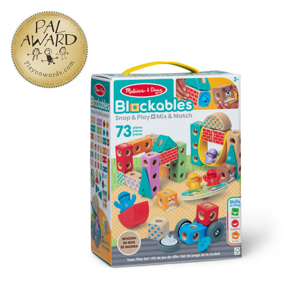 Melissa & Doug - Blockables™ Town Play Set