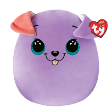TY Squishy Beanies - Bitsy Dog Purple Small 25cm