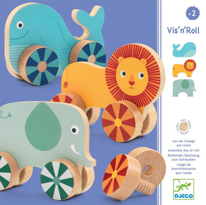 Djeco Wooden Game Screw - Vis n Roll