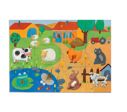 Djeco Tactile Farm 20pc Puzzle
