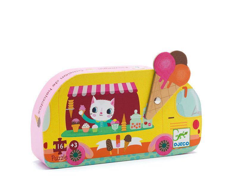 Djeco Ice Cream Truck 16pc Silhouette Puzzle