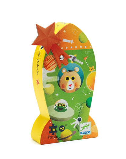 Djeco The Rocket 16pc Silhouette Puzzle