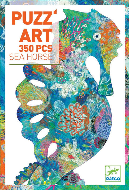 Djeco- Sea Horse Art Puzzle - 350pc