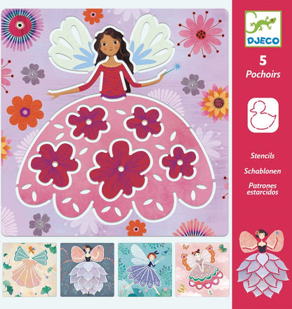 Djeco - Fairies Stencils 8821