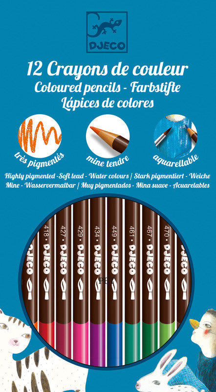 Djeco - Classic Watercolour Pencils 12pk