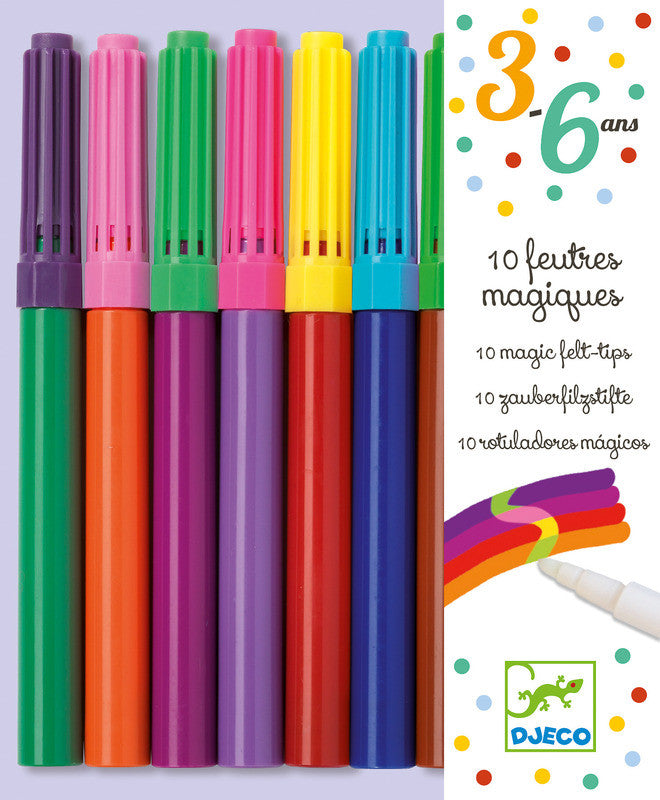 Djeco - 10 Magic Felt Tips