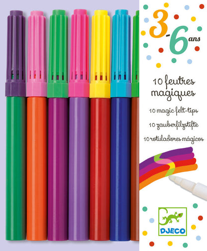 Djeco - 10 Magic Felt Tips