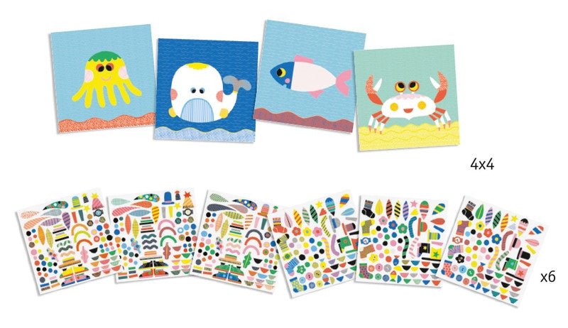 Djeco - Sea Creatures Stickers