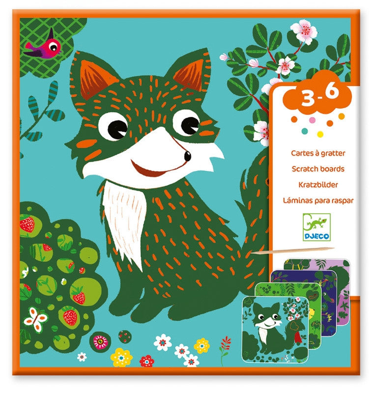 Djeco  - Country Creatures Scratch Cards