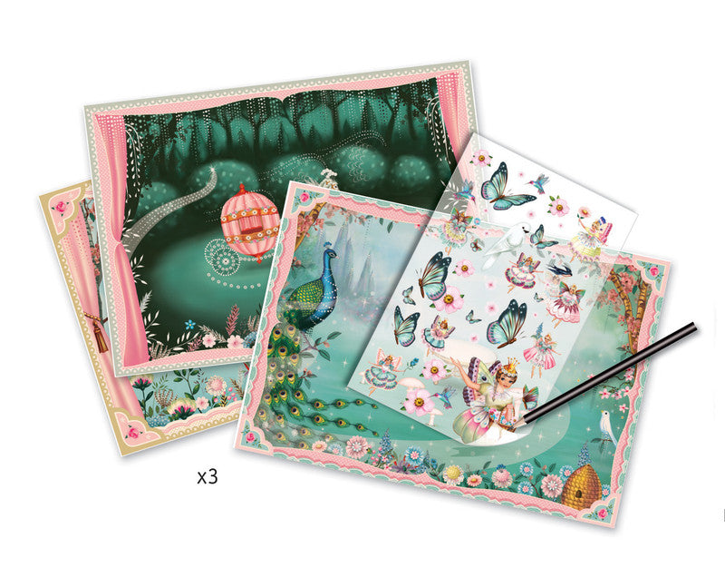 Djeco Decals - In Fairyland Rub-On Transfers
