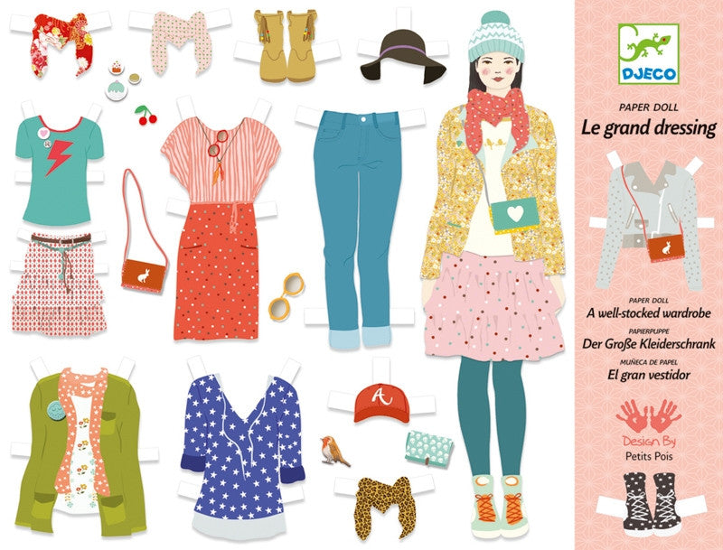 Djeco - Paper Doll - One Big Dressing Room