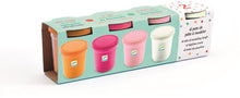 Djeco - 4 Tubs of Play Dough - Pink Pastels