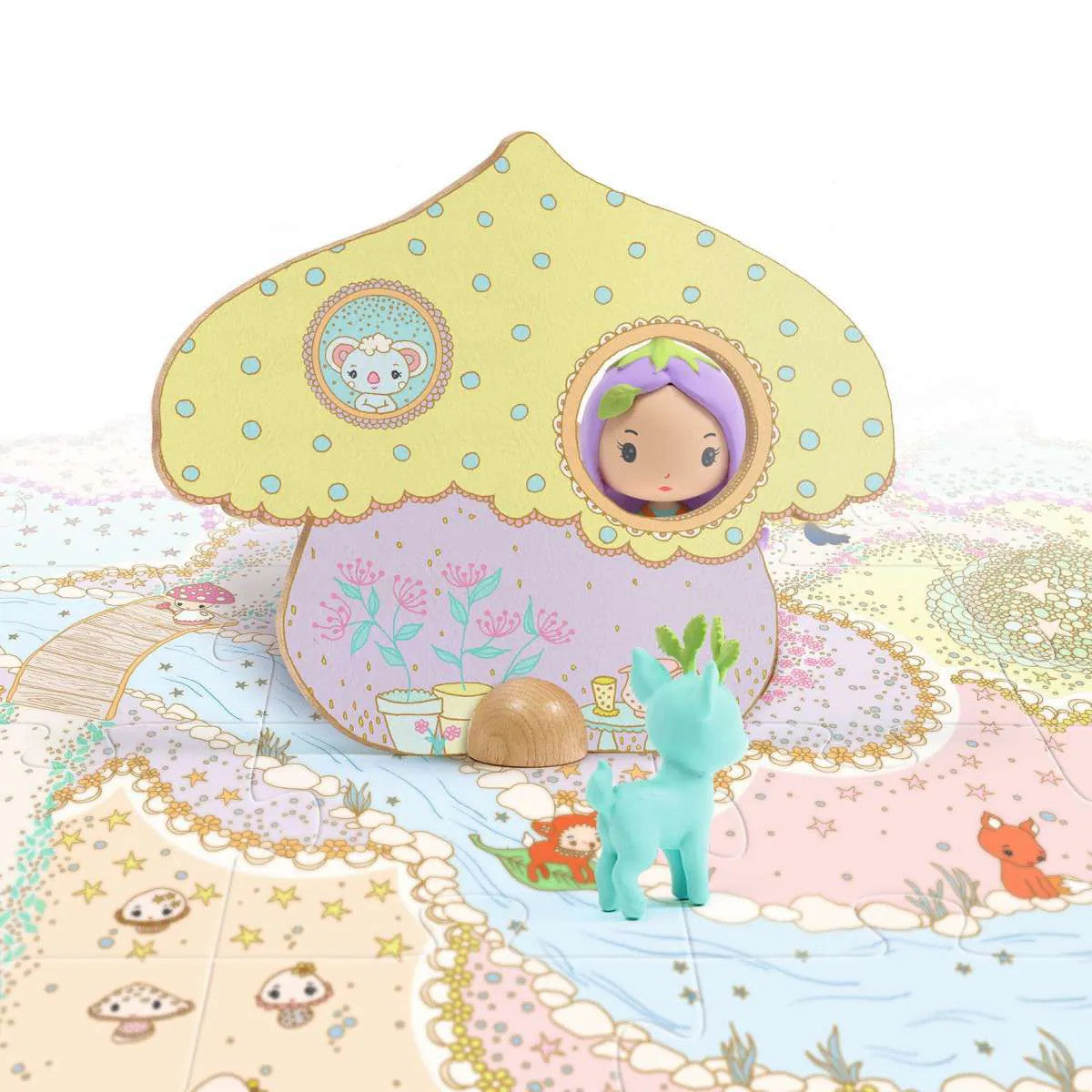 Djeco 28pc - Tinyly Puzzl'Up Lily & Polo Puzzle