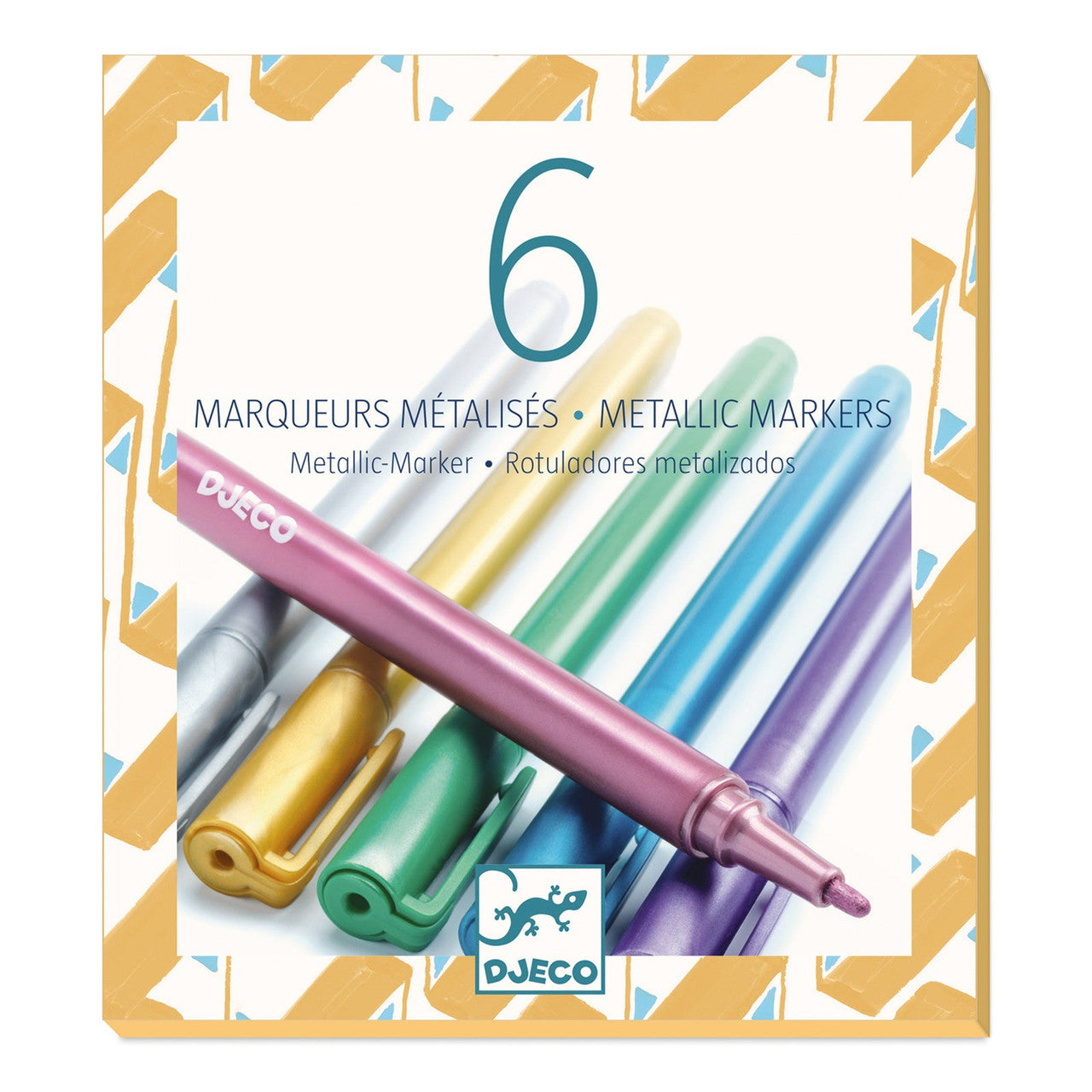 Djeco - Metallic Markers 6pk