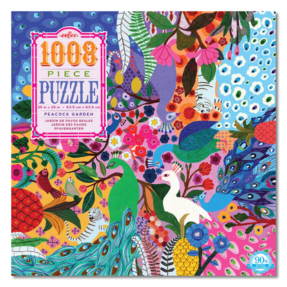 eeBoo 1000pc - Peacock Garden Puzzle