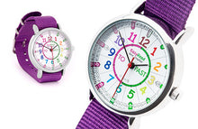 EasyRead Time Teacher Past & To Watch - Rainbow Face with Purple Strap