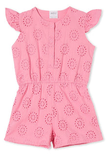Pink Broderie Playsuit