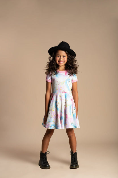 Rock Your Baby - Fantasia Short Sleeve Waisted Dress