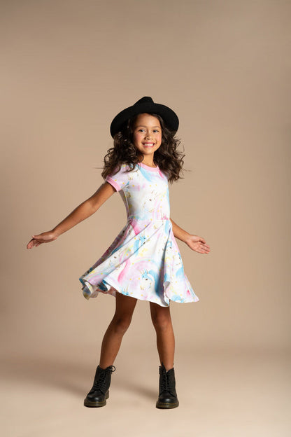 Rock Your Baby - Fantasia Short Sleeve Waisted Dress