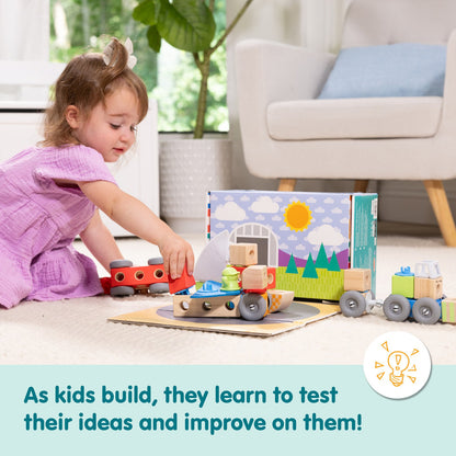 Melissa & Doug - Blockables™ Vehicles Play Set