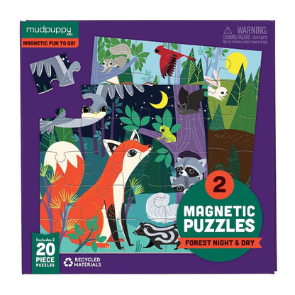 Mudpuppy - Forest Night & Day Magnetic Puzzles (Pack of 2)