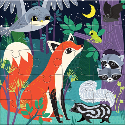 Mudpuppy - Forest Night & Day Magnetic Puzzles (Pack of 2)