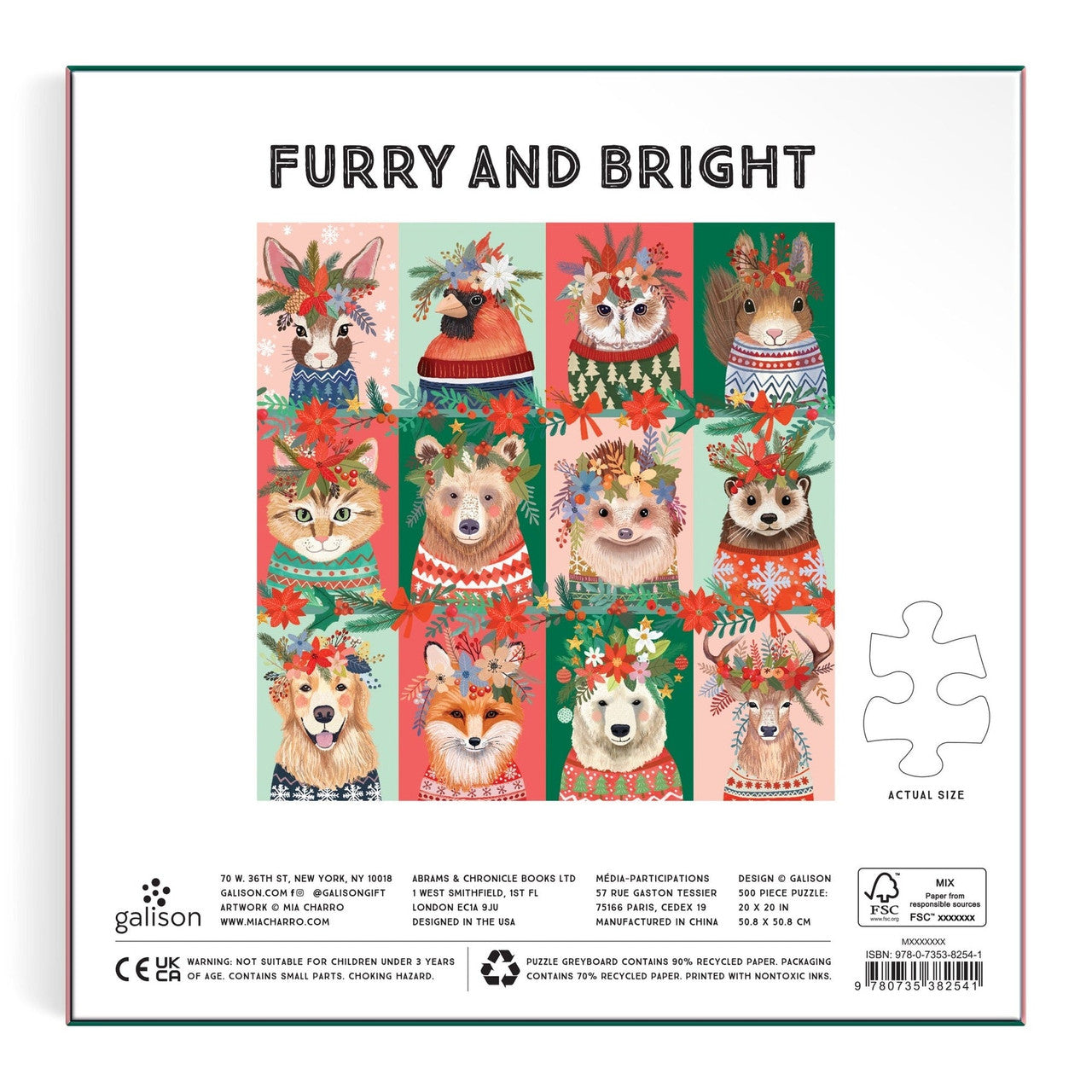 Galison 500pc - Furry and Bright Puzzle