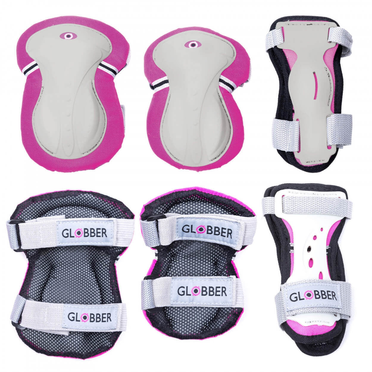 Globber - Junior Protective Pad Set (XS) - Deep Pink