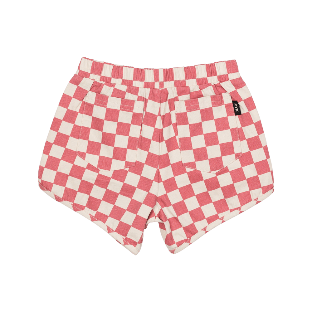 Pink Check Shorts
